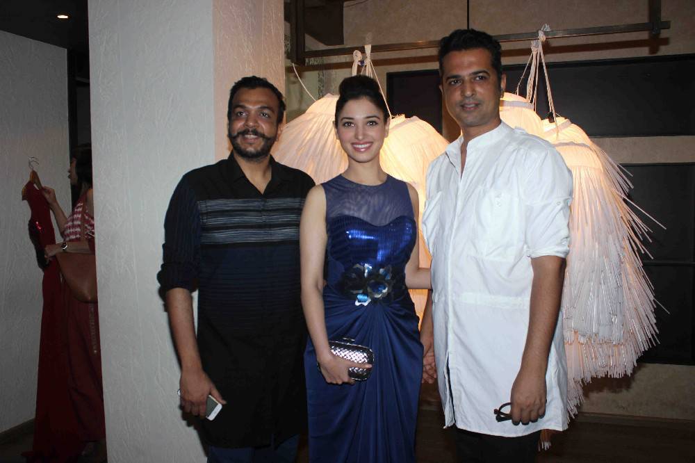 South Indian Actress Tamannaah and Kajal Agarwal attended Amit Agarwal's Fall Winter 2015 held in Mumbai. Tamannaah,Kajal Agarwal,Amit Agarwal's Fall Winter 2015,fashion event,Amit Agarwal's winter collection,winter collection,Kajal Aggarwal