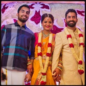 Cricketer Dinesh Karthik and ace squash player Deepika Pallikal Wedding Pictures.