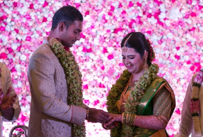 The engagement of Raadhika Sarathkumar's daughter Rayanne and cricketer Abhimanyu Mithun was held in Chennai on Wednesday, 23 September. Raadhika Sarathkumar,Raadhika,Sarathkumar,Rayanne and Abhimanyu Mithun Engagement,Abhimanyu Mithun Engagement,Rayanne Engagement,Rayanne and Abhimanyu Mithun,Rayanne and Abhimanyu Mithun Engagement pics,Rayanne and Abhimanyu Mithun Engagement images,Rayan