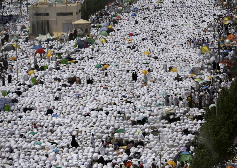 Muslim pilgrims pray around the holy Kaaba at the Grand Mosque, during the annual hajj pilgrimage in Mecca in September. Hajj pilgrimage,Mecca's Grand Mosque,Mecca Mosque,bakrid,eid-al-adha,hajj,Mount Mercy,prayers in Arafat