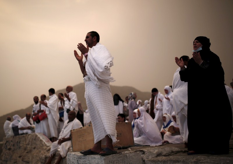 Muslim pilgrims pray around the holy Kaaba at the Grand Mosque, during the annual hajj pilgrimage in Mecca in September. Hajj pilgrimage,Mecca's Grand Mosque,Mecca Mosque,bakrid,eid-al-adha,hajj,Mount Mercy,prayers in Arafat