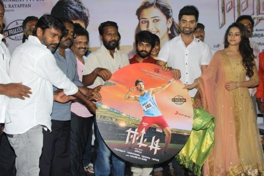 The audio of Tamil Movie Eetti was launched an event held at Kamala Cinemas in Chennai. Actor Atharva, actress Sri Divya, musician GV Prakash and others attended its music release function..