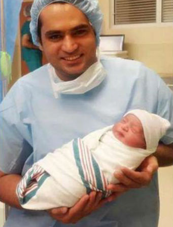Pakistani actress Veena Malik has given birth to a baby girl on Wednesday in Virginia Hospital in Arlington, USA. Her husband Asad Bashir has revealed his daughter's photos and name - Amal Asad Khan on his Twitter page. Veena Malik,Veena Malik blessed with baby girl,Veena Malik's baby girl,actress Veena Malik