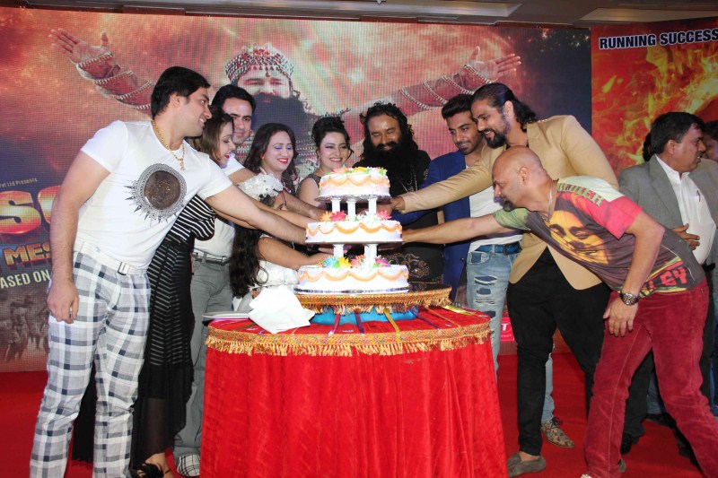 Gurmeet Ram Rahim Singh's MSG 2 The Messenger Success Party held at JW Marriott, Mumbai. Bollywood Actress Rakhi Sawant, comedian Sunil Pal, comedian Rajiv Thakur, Music composer Shravan, former Big Boss winner Ijaz Khan others attends the event. MSG 2 The Messenger Success Party,Rakhi Sawant,Gurmeet Ram Rahim Singh,MSG 2,MSG 2 The Messenger,MSG 2 The Messenger Success Party pics,MSG 2 The Messenger Success Party images,MSG 2 The Messenger Success Party photos,MSG 2 The Messenger Success Party sti