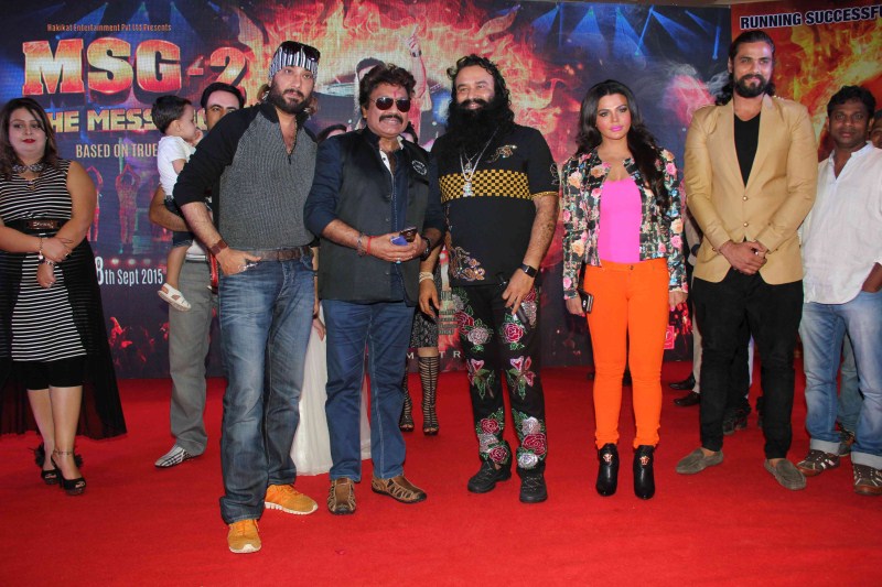Gurmeet Ram Rahim Singh's MSG 2 The Messenger Success Party held at JW Marriott, Mumbai. Bollywood Actress Rakhi Sawant, comedian Sunil Pal, comedian Rajiv Thakur, Music composer Shravan, former Big Boss winner Ijaz Khan others attends the event. MSG 2 The Messenger Success Party,Rakhi Sawant,Gurmeet Ram Rahim Singh,MSG 2,MSG 2 The Messenger,MSG 2 The Messenger Success Party pics,MSG 2 The Messenger Success Party images,MSG 2 The Messenger Success Party photos,MSG 2 The Messenger Success Party sti