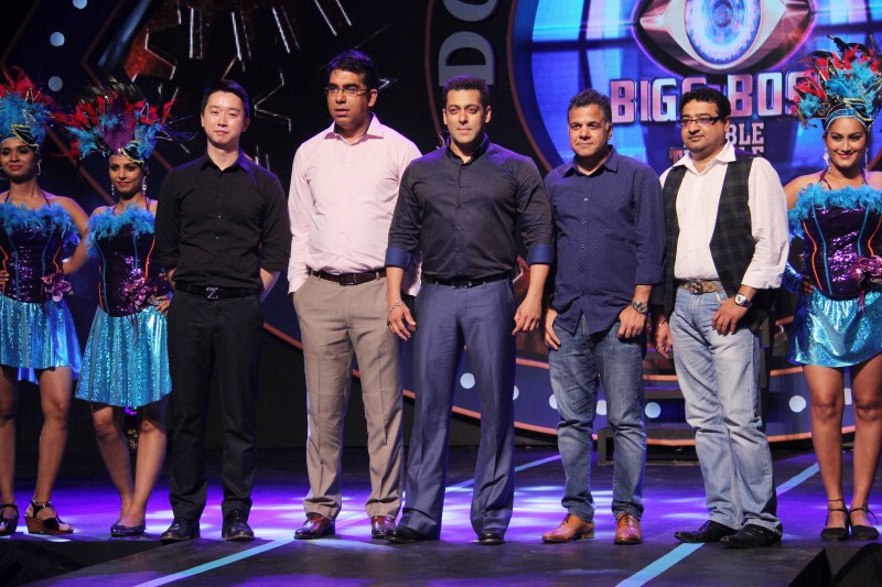 Bollywood actor Salman Khan at Bigg Boss Double Trouble Press Conference. Salman Khan,Bigg Boss Double Trouble Press Conference,Bigg Boss,Bigg Boss 9,Bigg Boss season 9,actor Salman Khan,Bigg Boss Double Trouble