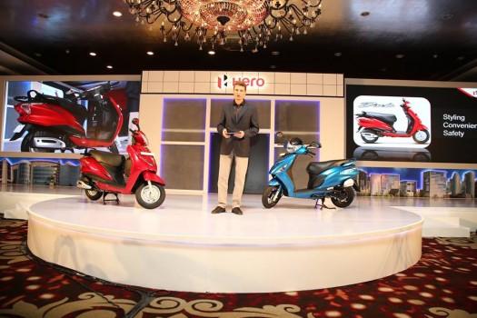 Hero MotoCorp's new 110cc scooter Maestro Edge made its India debut on 29 September.