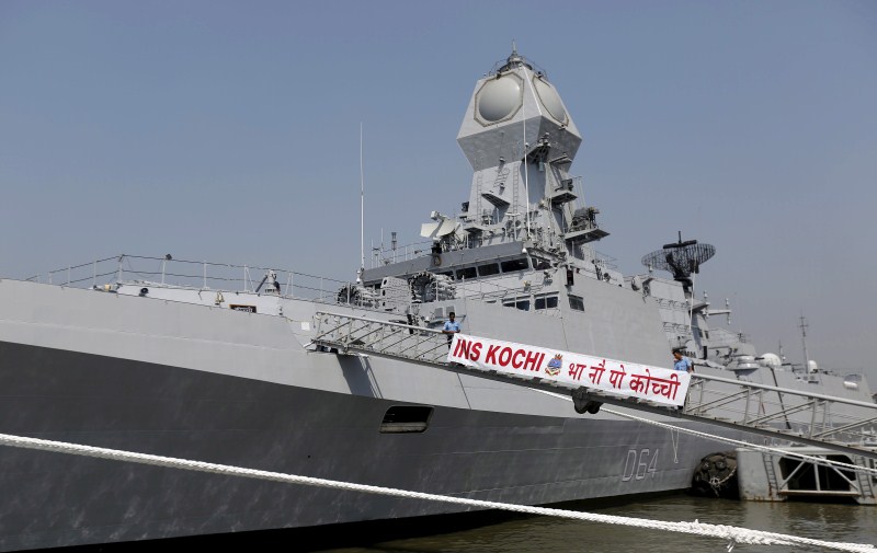 The warship which will be commissioned on Wednesday is the second ship in the Indian Navy to have multi-function surveillance and threat alert radar to provide information about targets for a long-range surface-to-air missile system, according to a media release issued by the Indian Navy. INS Kochi,India's largest-made warship,India's largest made warship,INS Kochi warship,warship,Indian Navy