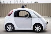 A prototype of Google's own self-driving vehicle is seen during a media preview of Google's current autonomous vehicles in Mountain View, California.