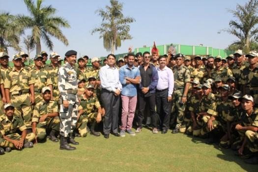 The team of Singh is Bliing was recently spotted in the capital city to promote their upcoming film Singh is Bliing.