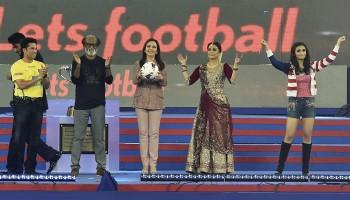 ISL 2015 opening ceremony,Indian Super League 2015 opening ceremony,Indian Super League 2015,Indian Super League,ISL 2015,Superstar Rajnikanth,Rajnikanth,Sachin Tendulkar,Arjun Kapoor,Aishwariya Rai,Amitabh Bachchan,Mukesh Ambani,Alia Bhatt