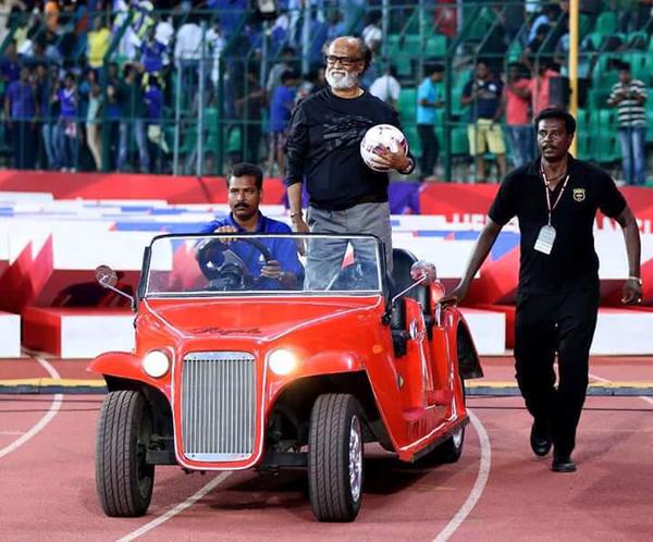 The second season of the Indian Super League got underway on Saturday with a dazzling opening ceremony in Chennai. Superstar Rajnikanth, Sachin Tendulkar, Arjun Kapoor, Aishwariya Rai, Amitabh Bachchan, Mukesh Ambani, Alia Bhatt and others attended the event. ISL 2015 opening ceremony,Indian Super League 2015 opening ceremony,Indian Super League 2015,Indian Super League,ISL 2015,Superstar Rajnikanth,Rajnikanth,Sachin Tendulkar,Arjun Kapoor,Aishwariya Rai,Amitabh Bachchan,Mukesh Ambani,Alia Bhatt