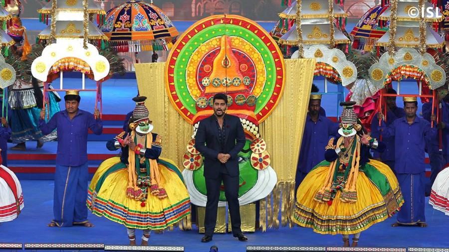 The second season of the Indian Super League got underway on Saturday with a dazzling opening ceremony in Chennai. Superstar Rajnikanth, Sachin Tendulkar, Arjun Kapoor, Aishwariya Rai, Amitabh Bachchan, Mukesh Ambani, Alia Bhatt and others attended the event. ISL 2015 opening ceremony,Indian Super League 2015 opening ceremony,Indian Super League 2015,Indian Super League,ISL 2015,Superstar Rajnikanth,Rajnikanth,Sachin Tendulkar,Arjun Kapoor,Aishwariya Rai,Amitabh Bachchan,Mukesh Ambani,Alia Bhatt