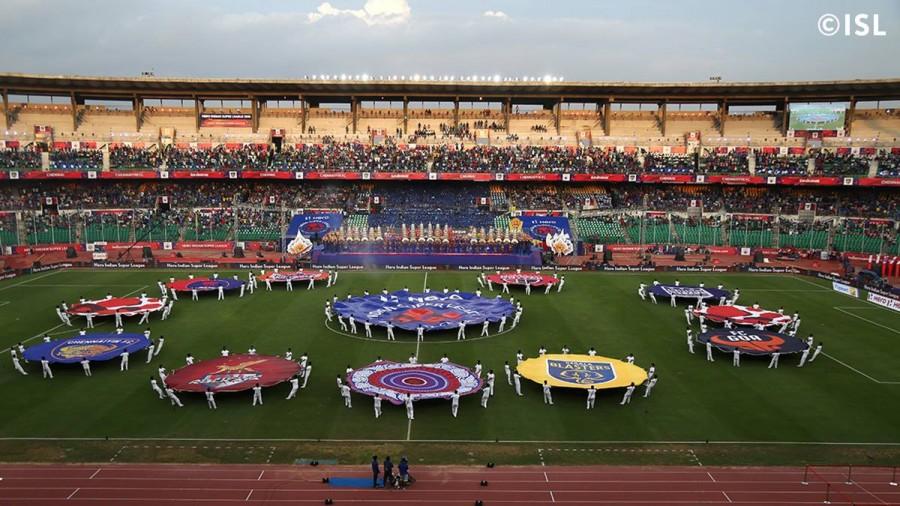 The second season of the Indian Super League got underway on Saturday with a dazzling opening ceremony in Chennai. Superstar Rajnikanth, Sachin Tendulkar, Arjun Kapoor, Aishwariya Rai, Amitabh Bachchan, Mukesh Ambani, Alia Bhatt and others attended the event. ISL 2015 opening ceremony,Indian Super League 2015 opening ceremony,Indian Super League 2015,Indian Super League,ISL 2015,Superstar Rajnikanth,Rajnikanth,Sachin Tendulkar,Arjun Kapoor,Aishwariya Rai,Amitabh Bachchan,Mukesh Ambani,Alia Bhatt