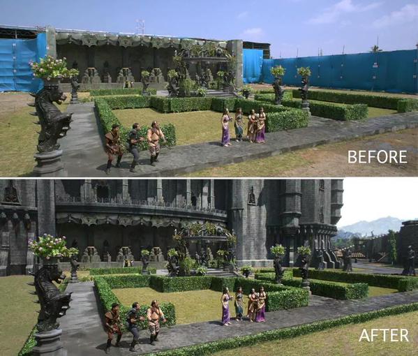 We bring you some exlcusive photos of Ilayathalapathy Vijay's Puli, which give a sneak peak into the some scene before and after VFX Shots. Vijay,Ilayathalapathy Vijay,Puli Before and After VFX Shots,Puli,Before and After VFX Shots,VFX Shots,actor vijay,VFX Shots in puli