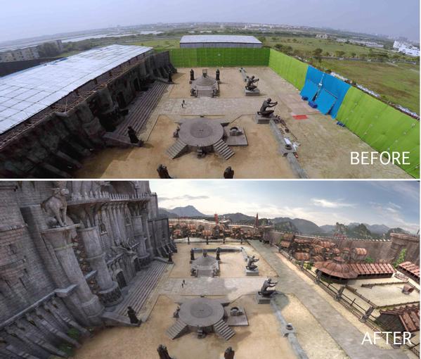 We bring you some exlcusive photos of Ilayathalapathy Vijay's Puli, which give a sneak peak into the some scene before and after VFX Shots. Vijay,Ilayathalapathy Vijay,Puli Before and After VFX Shots,Puli,Before and After VFX Shots,VFX Shots,actor vijay,VFX Shots in puli