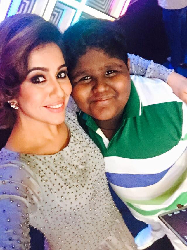 Ranjini Haridas is seen with Indian Idol Junior 2015 fame Vaishnav Girish during the IML shoot. Ranjini Haridas,Vaishnav Girish,Indian idol junior 2,Indian idol junior fame Vaishnav Girish,Indian idol junior kerala contestant,Vaishnav Girish from kerala