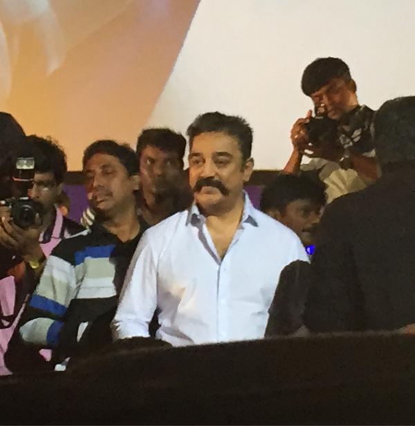 Thoongavanam Audio Launch event held at Sathyam Cinemas in Chennai on 7 October. Actor Dhanush, Shruti Haasan, Trisha, Madhu Shalini, Sampath, Crazy Mohan, Director Ameer, Writer Suka and others attend the event. Thoongavanam Audio Launch,Thoongavanam Audio,Thoongavanam Audio release,kamal hassan,Dhanush,Shruti Haasan