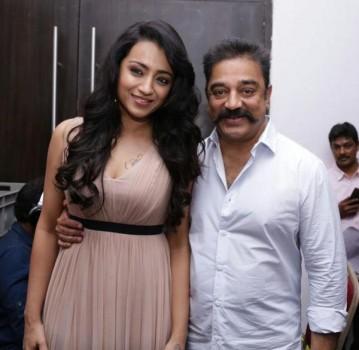 Thoongavanam Audio Launch event held at Sathyam Cinemas in Chennai on 7 October. Actor Dhanush, Shruti Haasan, Trisha, Madhu Shalini, Sampath, Crazy Mohan, Director Ameer, Writer Suka and others attend the event.