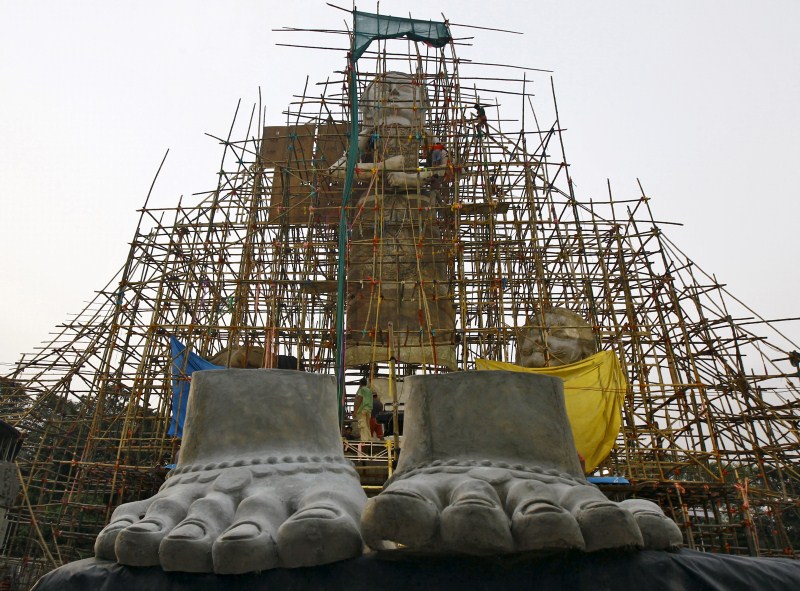 The Durga Puja festival will be celebrated from 19 - 22 October, which is the biggest religious event for Bengali Hindus. Hindus believe that the goddess Durga symbolises power and the triumph of good over evil. Durga Puja 2015,Durga Puja,Durga pooja,Durga pooja 2015,Durgotsava,Sharadotsav,Sharadotsav 2015,Hindu festival,Hindu goddess Durga,goddess Durga