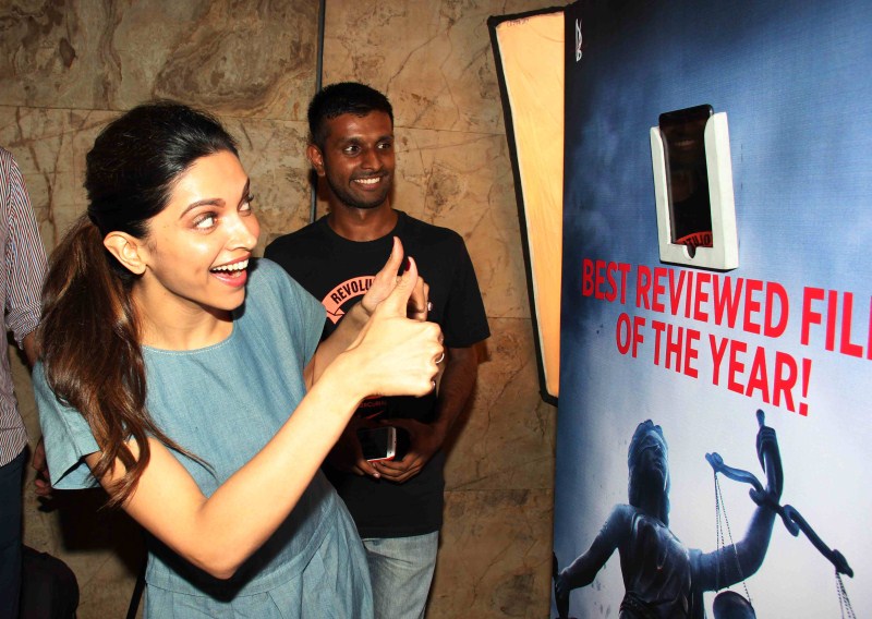 Bollywood actress Deepika Padukone spotted at a special screening of 'Talvar' film, which held in Mumbai. Talvar special screening,Talvar,Deepika Padukone,actress Deepika Padukone,Deepika Padukone at Talvar special screening,bollywood movie Talvar