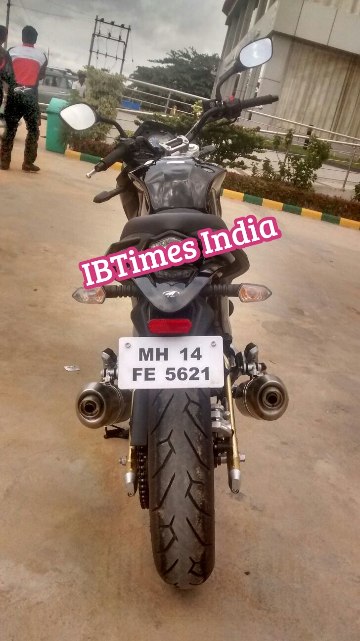Mahindra Mojo will come with LED daytime-running lights, new fuel tank, Pirelli Sport Demon tyres mounted on Y-spoke black alloy wheels and LED tail light. Mahindra Mojo,Mahindra Mojo photos,Mahindra Mojo features,mahindra mojo specifications,Mahindra Mojo booking,mahindra mojo bikes,mahindra mojo 300 price,Mahindra Mojo colours,Mahindra Mojo top speed