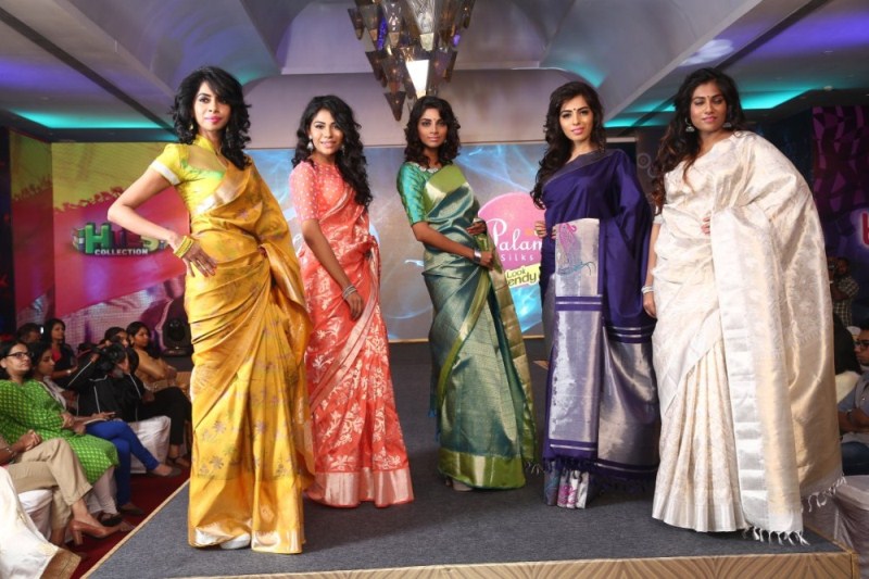 Sri Palam Silks Sarees unveiled their latest concept collections for the upcoming festive season. Mrs. Jeyasree Ravi, owner of Palam Silks, Actress Surya Ganapathy, Actress Poorthi Pravin, Sunil Menon graced the event. Palam Silks Festive Collections 2015 Fashion Show,Palam Silks Festive Collections 2015,Palam Silks Festive,Fashion Show,Fashion Show event,Surya Ganapathy,Poorthi Pravin,Sunil Menon