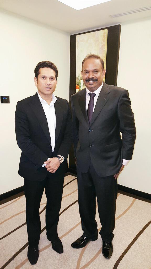 Former Indian cricket player Sachin Tendulkar, actor Arun Vijay, Bharath and director Venkat Prabhu launched the Celebrity Badminton League (CBL) in Dubai on 9 October. Sachin Tendulkar,sachin,Arun Vijay,Bharath,Venkat Prabhu,Celebrity Badminton League,Celebrity Badminton League 2015,CBL,CBL 2015,badminton