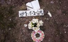 Drowned migrants are laid to rest in the pauper's section of a cemetery on the Greek island of Lesbos.