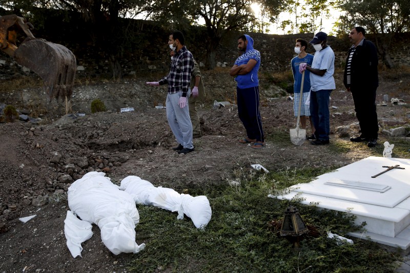 Drowned migrants are laid to rest in the pauper's section of a cemetery on the Greek island of Lesbos. Greece's Lesbos for refugees lost at sea,refugees lost at sea,Greece Lesbos,Drowned migrants,migrants,Greek island