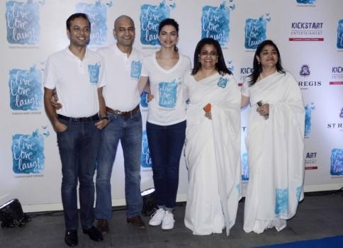 Bollywood actress Deepika Padukone launches NGO 'Live Love Laugh' foundation in Mumbai on Saturday evening.