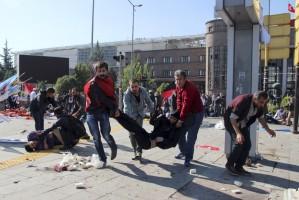 Turkish blast,Deadly Blasts hit Turkish,Ankara explosions,Ankara blast,Turkish Capital Ankara,Deadly blasts in Turkey,pro-Kurdish and leftist activists,suicide bombers