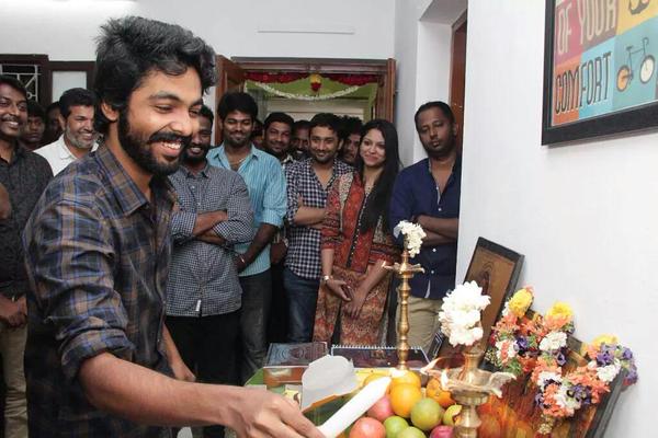 Music Director turned Hero GV Prakash, who is riding high with back to back hits with 'Darling' and 'Trisha Illana Nayantara' film is getting ready to shoot his upcoming film 'Bruce Lee'. The movie launch held on 12 October in Chennai. GV Prakash 'Bruce Lee' Movie Launch,Bruce Lee Movie Launch,gv prakash,gv prakash kumar,Bruce Lee Movie pooja,Bruce Lee Movie Launch pics,Bruce Lee Movie Launch images,Bruce Lee Movie Launch photos,Bruce Lee Movie Launch pictures