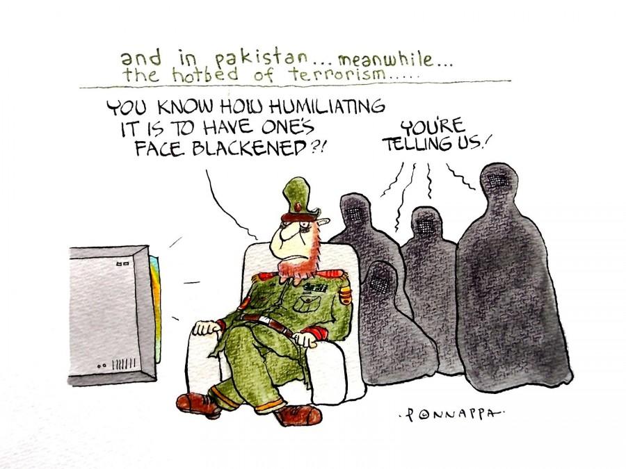 IBTimes Cartoon Face blackened,ink attack,Kasuri book launch