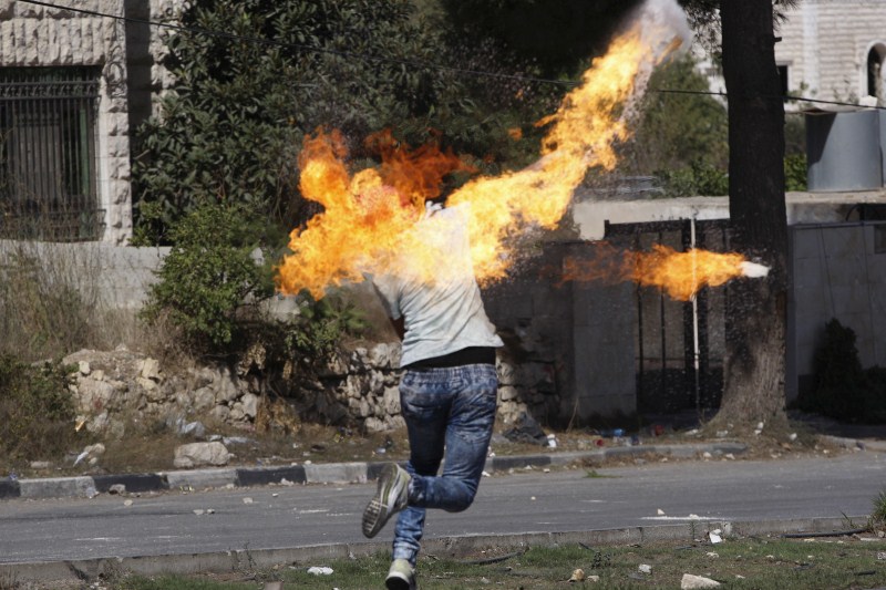 Seven Israelis and 27 Palestinians, including nine alleged attackers and eight children, have died in almost two weeks of street attacks and security crackdowns. The violence has been stirred in part by Muslim anger over increasing Jewish visits to the al-Aqsa mosque compound in Jerusalem, Islam's holiest site outside the Arabian Peninsula. Palestinian-Israeli tensions,Israelis,Palestinians,Muslim anger,al-Aqsa mosque,Jewish,Arabian Peninsula