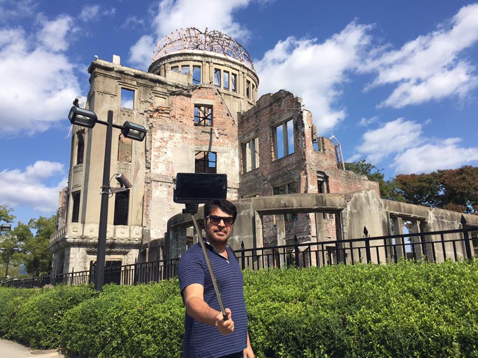 Malayalam actor Mammootty is on a two-weeks trip to Japan with his family. Mammootty in Japan,Mammootty Japan photos,mammootty in hiroshima