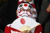 Fans posses during the IRB Rugby World Cup 2015 in Kingsholm.