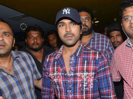 Telugu actor Rana Daggubati, Nani, Sai Dharam Tej, Allu Sirish, Allu Aravind, Sundeep Kishan, Rakul Preet Singh, Kriti Karabanda many others attend Ram Charan's Bruce Lee Premiere Show.