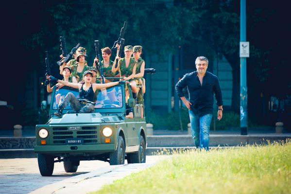 Vedalam is an upcoming 2015 Indian Tamil action film written and directed by Siva, and produced by S Aishwarya. The film stars Ajith Kumar, Shruti Haasan, Lakshmi Menon, Aniket Chouhan, Kabir Singh and many others in the lead roles. Vedalam,Vedhalam,Vedhalam movie stills,Vedalam movie stills,Ajith Kumar,Shruti Haasan,Lakshmi Menon,Ajith,thala ajith,ajith 56