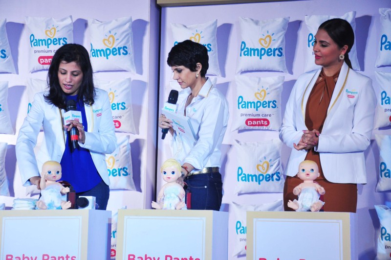 P&G celebrated the launch of Lara Dutta,Mandira Bedi,Pampers Premium Care Pants,Pampers Premium,P&G