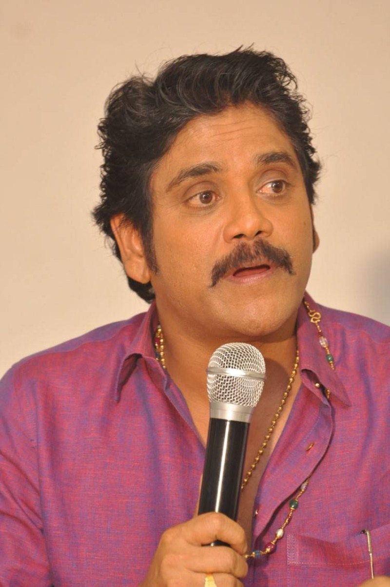 Telugu actor Akkineni Nagarjuna at Akhil Movie Pressmeet which held in Hyderabad on 16 October. Akkineni Nagarjuna,Nagarjuna at Akhil Movie Pressmeet,Nagarjuna,Akhil Movie Pressmeet,Akhil Pressmeet,Akhil,Akhil Press meet,Akhil Pressmeet pics,Akhil Pressmeet pics images,Akhil Pressmeet photos,Akhil Pressmeet pictures