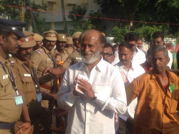 The elections for the South Indian Film Artistes' Association (SIFAA), popularly known as Nadigar Sangam held at St. Ebbas Girls Higher Secondary School in Radhakrishnan Salai, Mylapore. Nadigar Sangam Elections,Nadigar Sangam Elections 2015,celebs at Nadigar Sangam Elections,Rajinikanth,Vijay,Kamal Haasan