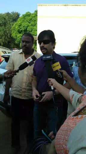 The elections for the South Indian Film Artistes' Association (SIFAA), popularly known as Nadigar Sangam held at St. Ebbas Girls Higher Secondary School in Radhakrishnan Salai, Mylapore. Nadigar Sangam Elections,Nadigar Sangam Elections 2015,celebs at Nadigar Sangam Elections,Rajinikanth,Vijay,Kamal Haasan
