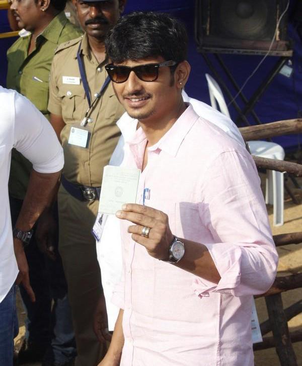 The elections for the South Indian Film Artistes' Association (SIFAA), popularly known as Nadigar Sangam held at St. Ebbas Girls Higher Secondary School in Radhakrishnan Salai, Mylapore. Nadigar Sangam Elections,Nadigar Sangam Elections 2015,celebs at Nadigar Sangam Elections,Rajinikanth,Vijay,Kamal Haasan