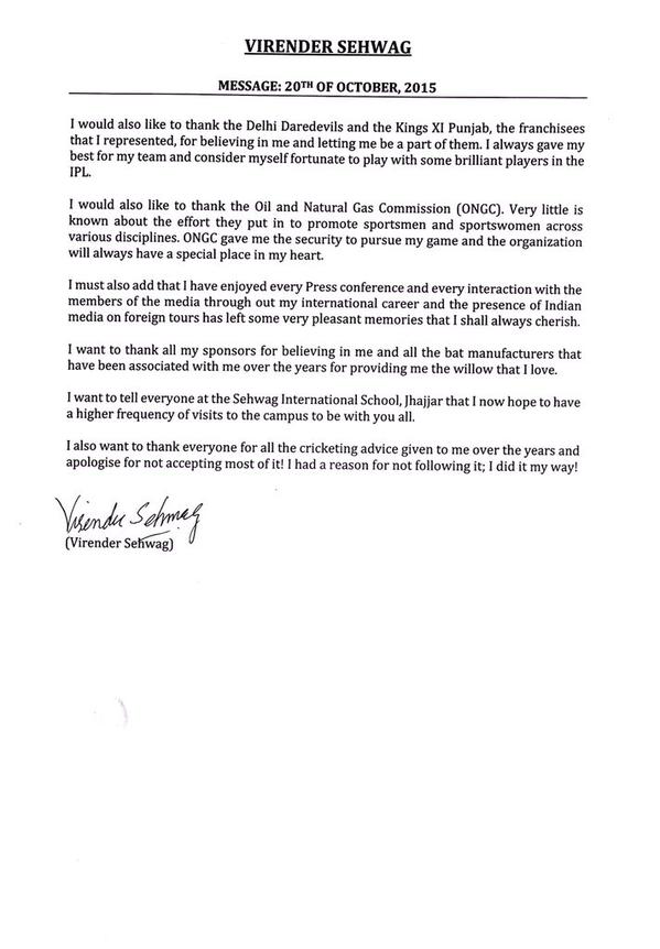 Cricket player Virender Sehwag has officially announced his retirement from international cricket. Virender Sehwag,Virender Sehwag retires,Virender Sehwag retires cricket,virender sehwag retires from international cricket,Virender Sehwag retires from IPL,Zaheer Khan,Zaheer Khan retires