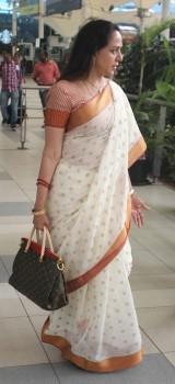 Hema Malini snapped at Mumbai Airport