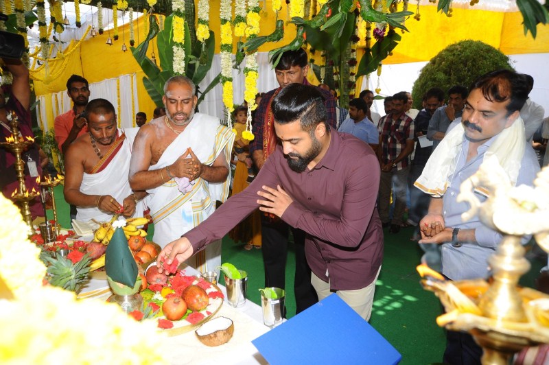 Young Tiger NTR and Director Koratala Siva Project Launched at Mythri Movies office in Hyderabad. Nandamuri Kalyan Ram, BVSN Prasad, Shyam Prasad Reddy, VV Vinayak and others attended the event. Jr NTR,Jr NTR 26th movie launch,Siva,Mythri Movies Launched NTR 26,NTR 26,Jr NTR 26th Movie,Nandamuri Kalyan Ram,BVSN Prasad,Shyam Prasad Reddy,VV Vinayak,Jr NTR 26th movie launch pics,Jr NTR 26th movie launch images,Jr NTR 26th movie launch photos,Jr NT