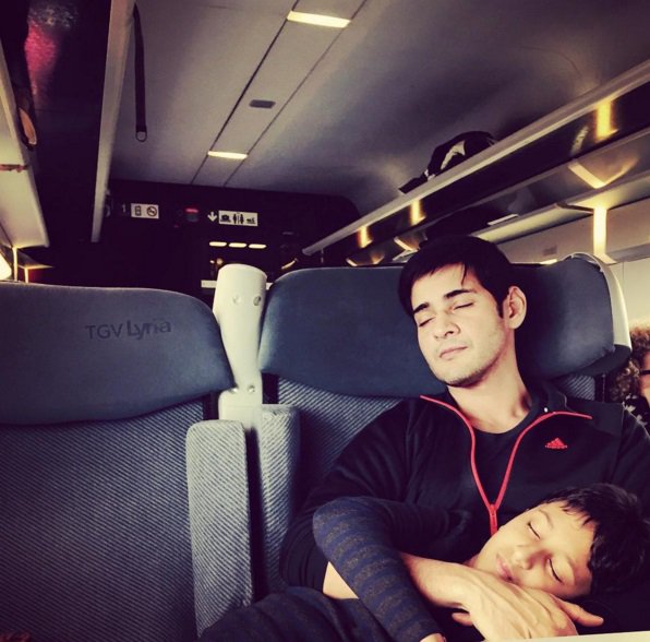 Prince Mahesh Babu, who wrapped up the second schedule of Telugu film Mahesh Babu,Mahesh Babu in Paris,Namrata Shirodkar,Sitara,Gautham,Mahesh Babu family holiday in Paris,Mahesh Babu's family holiday in Paris,Mahesh Babu holiday in Paris,Brahmotsavam
