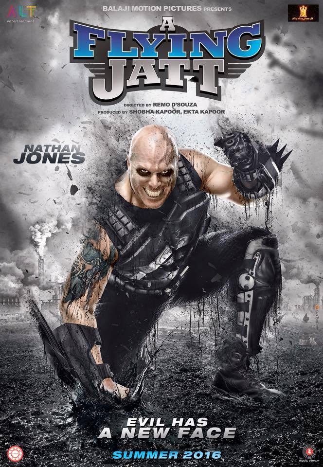 A Flying Jatt is an upcoming Bollywood movie directed by Remo D'souza and Produced by Ekta Kapoor and Shobha Kapoor. Tiger Shroff and Jacqueline Fernandez in lead roles. Tiger Shroff,A Flying Jatt first look poster,A Flying Jatt first look,A Flying Jatt poster,Nathan Jonnes,Sharad Kapoor,Jacqueline Fernandez