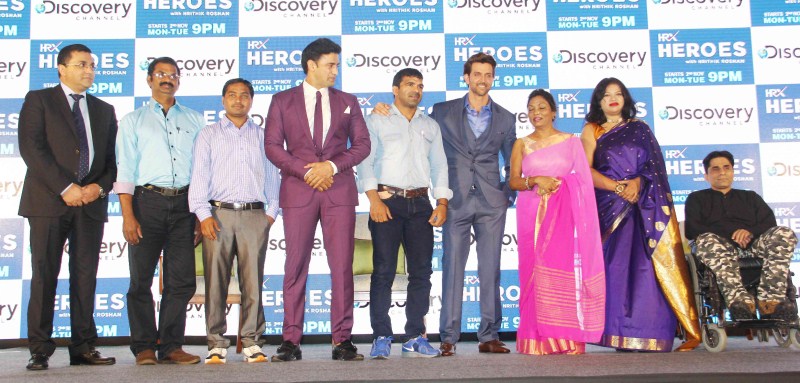 Hrithik Roshan is all set to host Discovery channel's new show called HRX Heroes, which will be launched on 2 November 2015. Hrithik Roshan,actor Hrithik Roshan,HRX Heroes,Hrithik Roshan to host HRX Heroes,Hrithik Roshan host HRX Heroes,Discovery channel,HRX Heroes with Hrithik Roshan